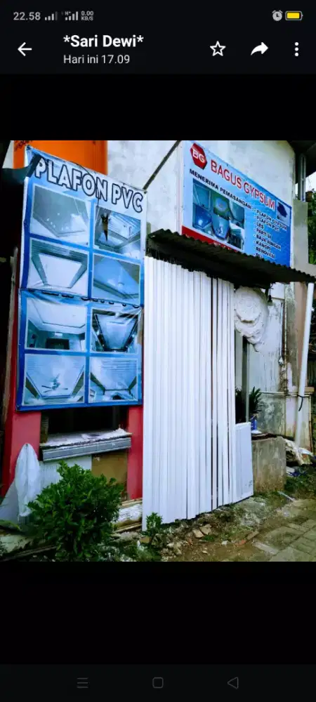 Bagus gypsum,menerima pemesanan.Les, bajaringan plafon gypsum/PVC dll.