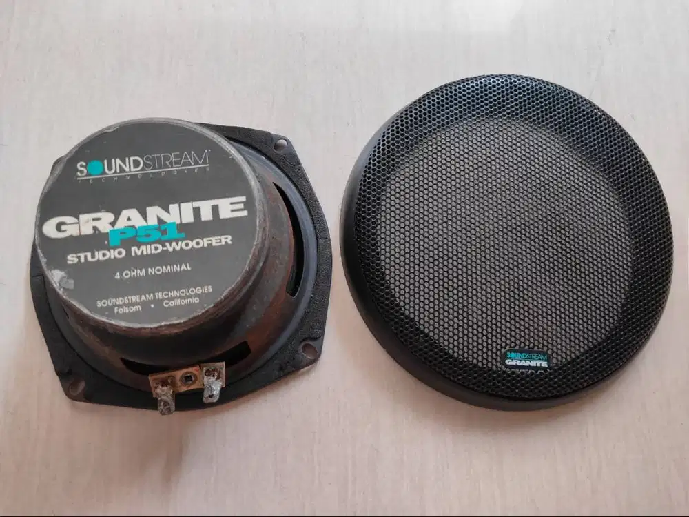 Vintage ORIGINAL Speaker Audio Mobil Mid Woofer Soundstream Studio P51