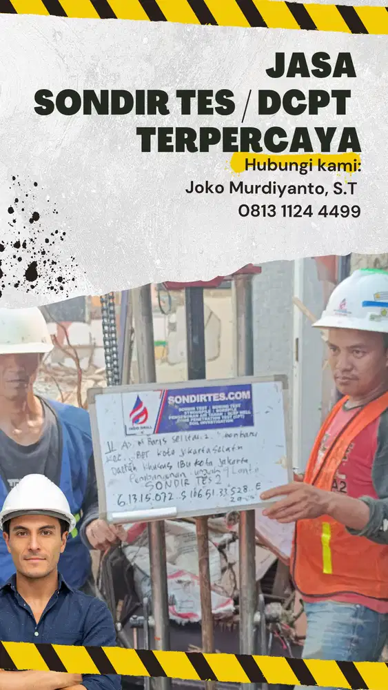 Jasa Sondir Tes / CPT Syarat IMB, Profil Tanah Terpercaya