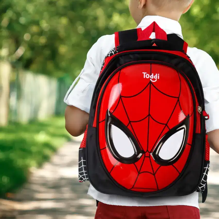 toddi tas ransel sekolah anak backpack model spiderman