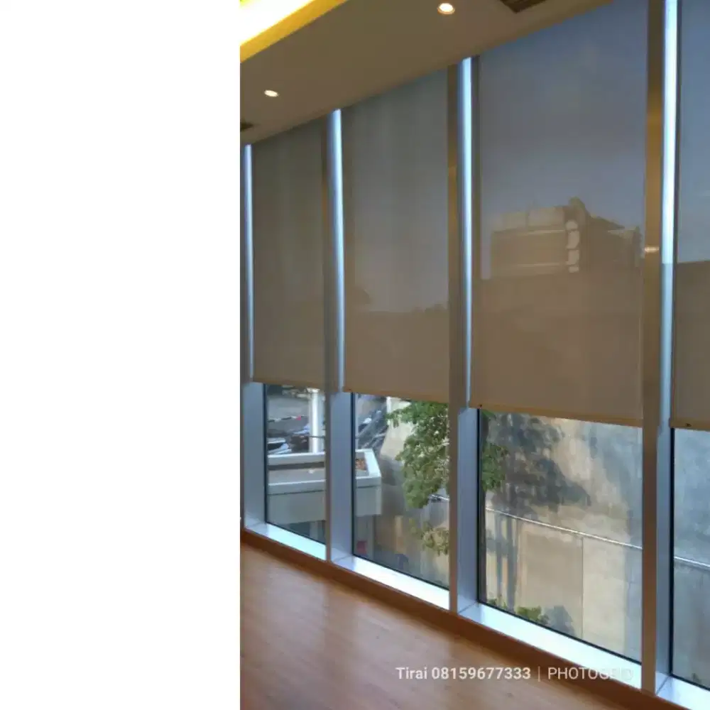 Jual Roller Blind jendela gedung Rumah tinggal