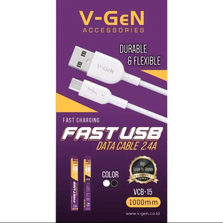 V-GEN Kabel Data & Charger MicroUSB Original VGEN Micro USB