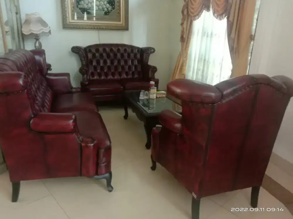 Sofa & meja 1set classic mewah