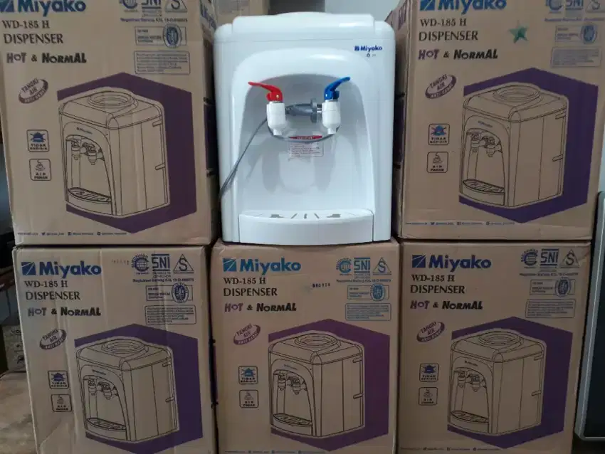 DISPENSER MIYAKO HOT dan NORMAL WD-185H (BARU & BERGARANSI 1TH)