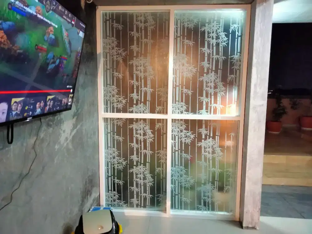 sedia pemasangan sticker kaca es sunblast dan kaca film