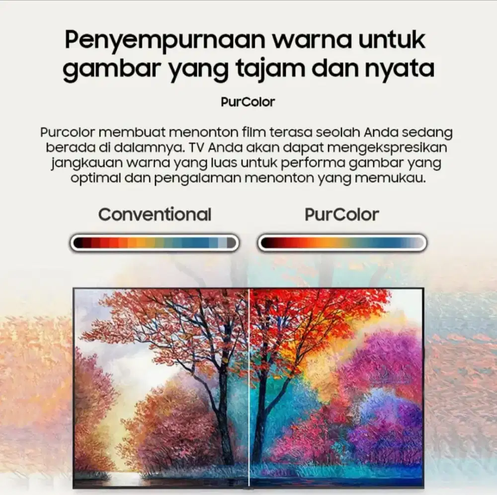 Samsung SmartTV 43 4K UHD Bezeles Digital Netflix Youtube Resmi(BARU)
