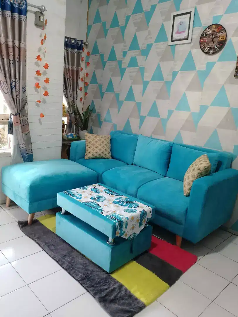 new sofa retro bahan lembut warna bisa reques