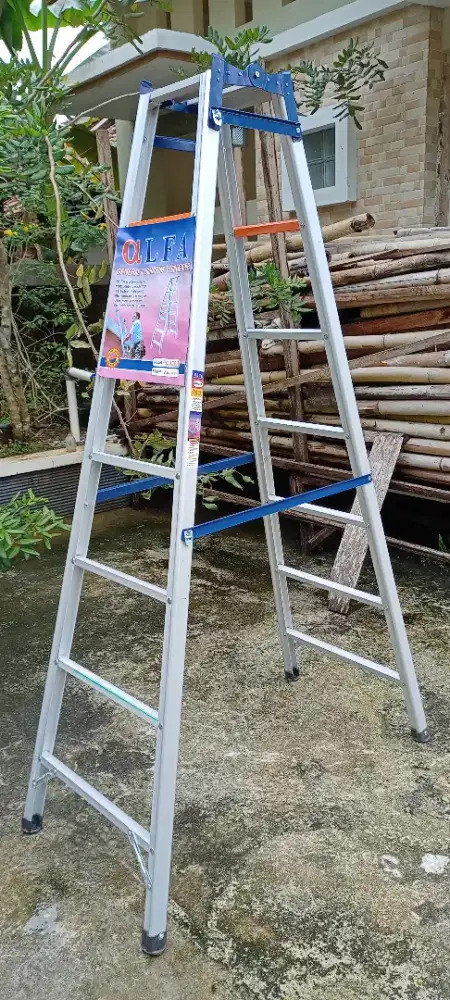 Tangga lipat aluminium 2m ready