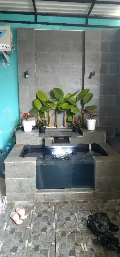 Kolam ikan koi minimalis outdor