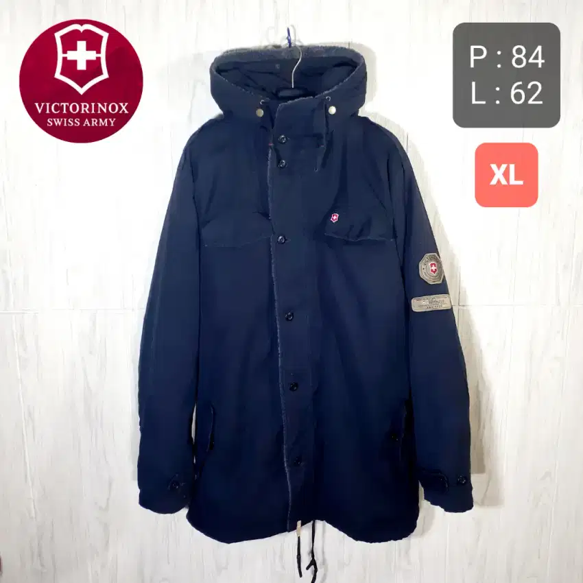 [RARE] Jaket Parka VICTORINOX Swiss Army Double Layer Second Original