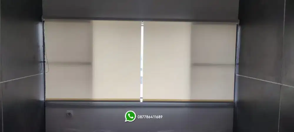 pasang gorden roller blind, vertical blind, wooden blinds, roman bar