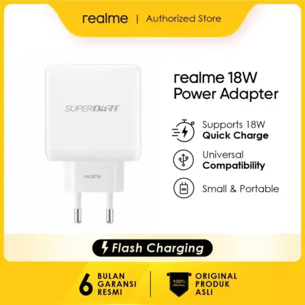 Charger Realme 18Watt Original