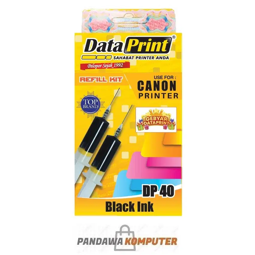 DataPrint DP 40 / 41 Tinta Printer Canon Hitam / Warna Black / Color