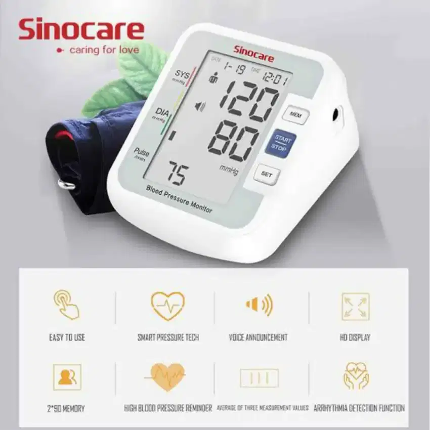 SR Alat Tensi Darah digital Sinocare