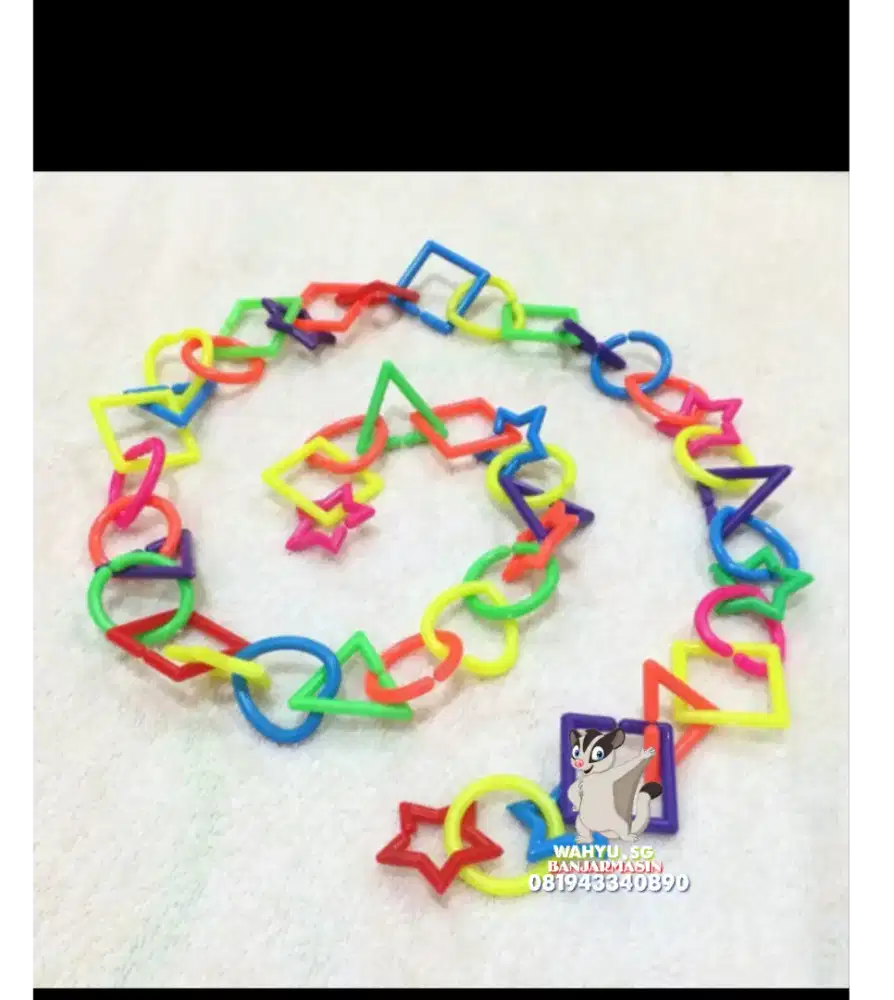 Rantai mainan geometri sugar glider
