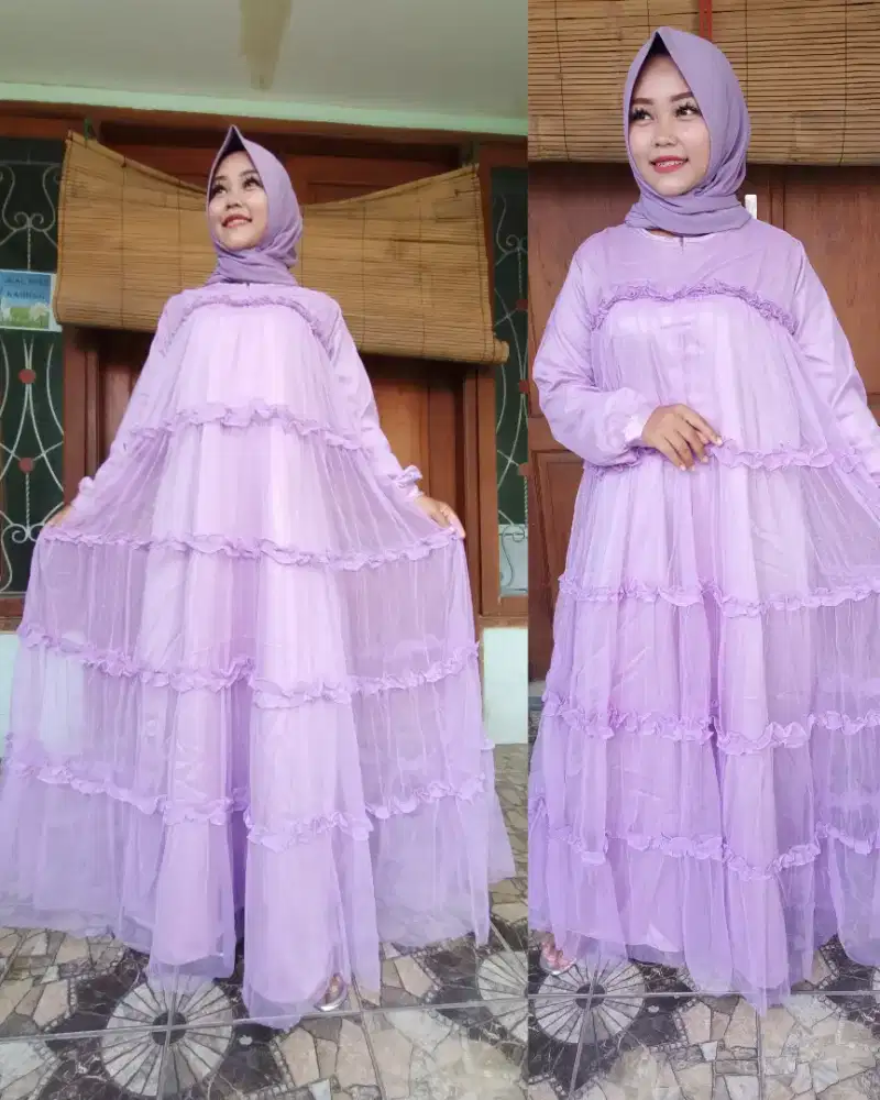Dress pesta Lilac