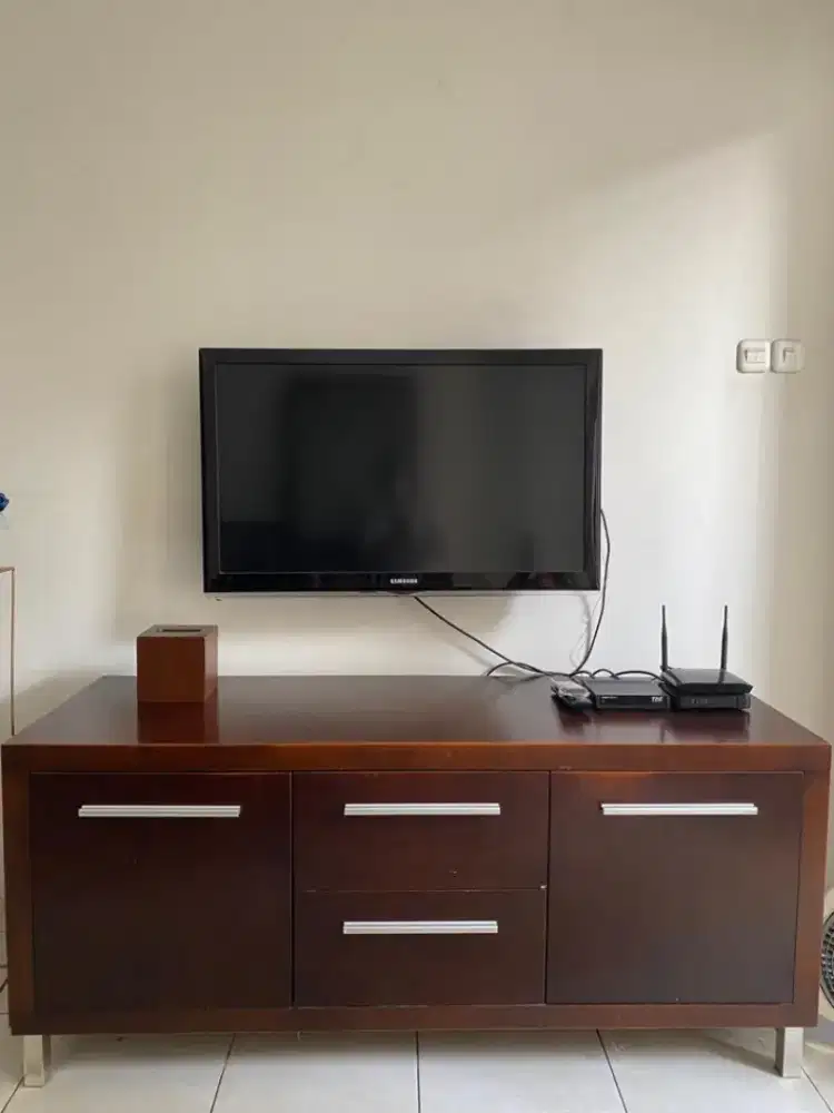 TV Cabinet Sungkai Wood Solid...