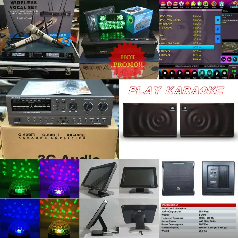 paket karaoke pull set variasi