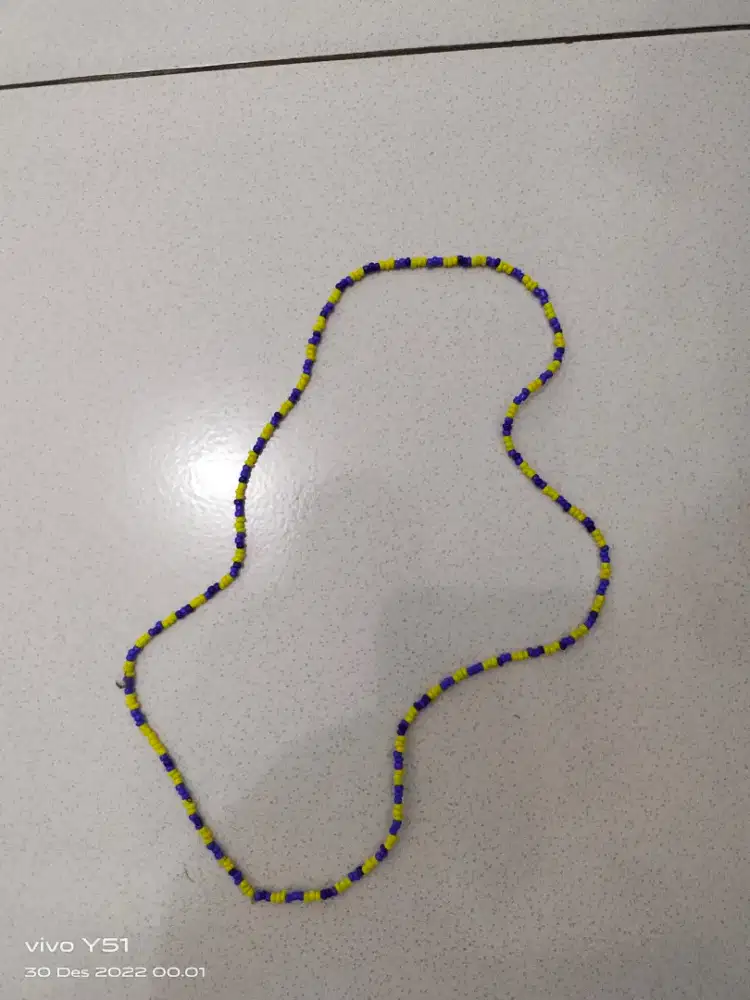 Kalung asli 100% batu manik - manik peninggalan leluhur ada 3 pcs, WA