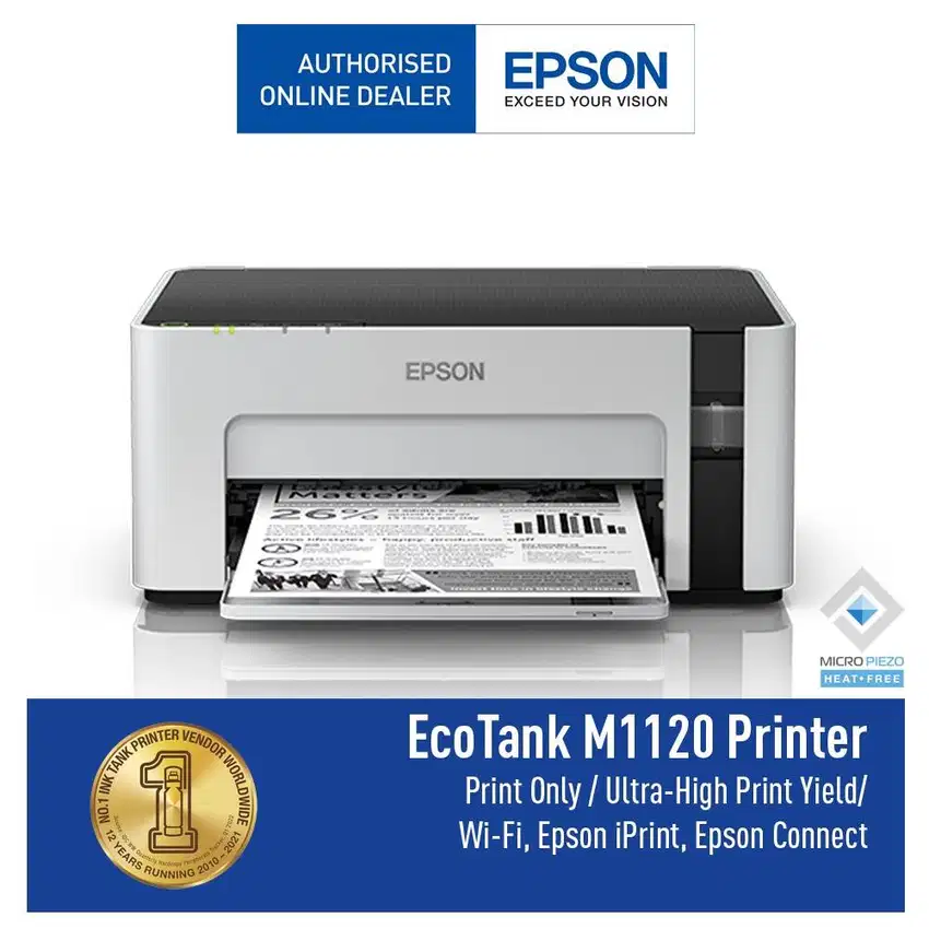 Epson EcoTank Monochrome M1120 Wi-Fi Ink Tank Printer Garansi