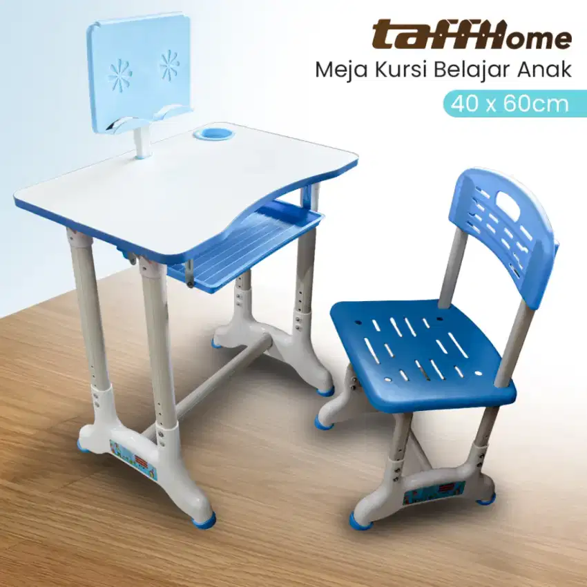 taffhome meja kursi belajar anak minimalis 40x60cm