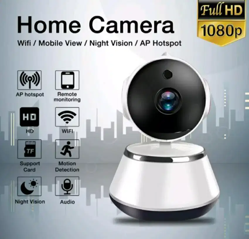 Ip camera kamera Wifi wireless full HD online apk v380 bentuk robot