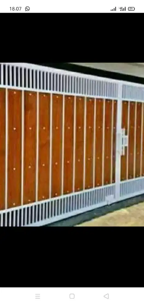 Gerbang pagar minimalis