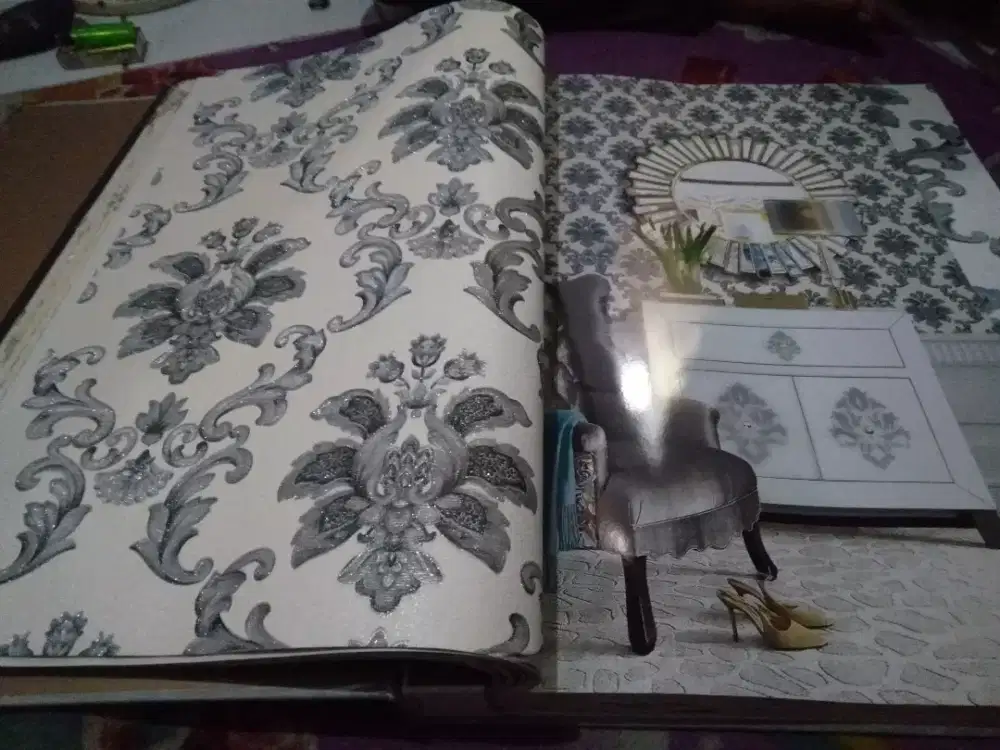 Jual wallpaper korea motif mewah harga murah