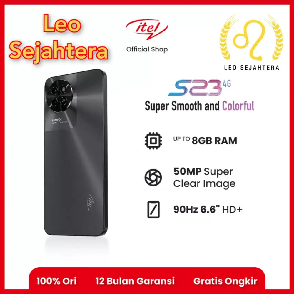 Itel S23 ram 8gb ekspansi 8gb 128gb flagship garansi resmi 1 tahun
