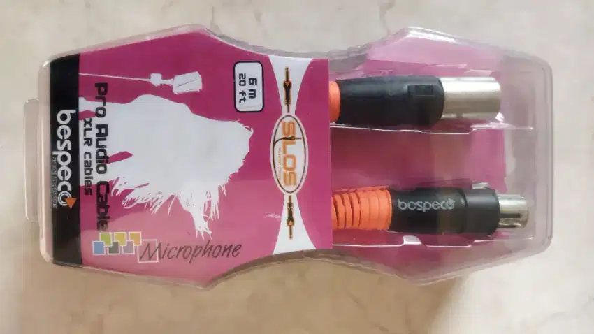 Kabel microphone BESPECO SLFM600 panjang 6 Meter