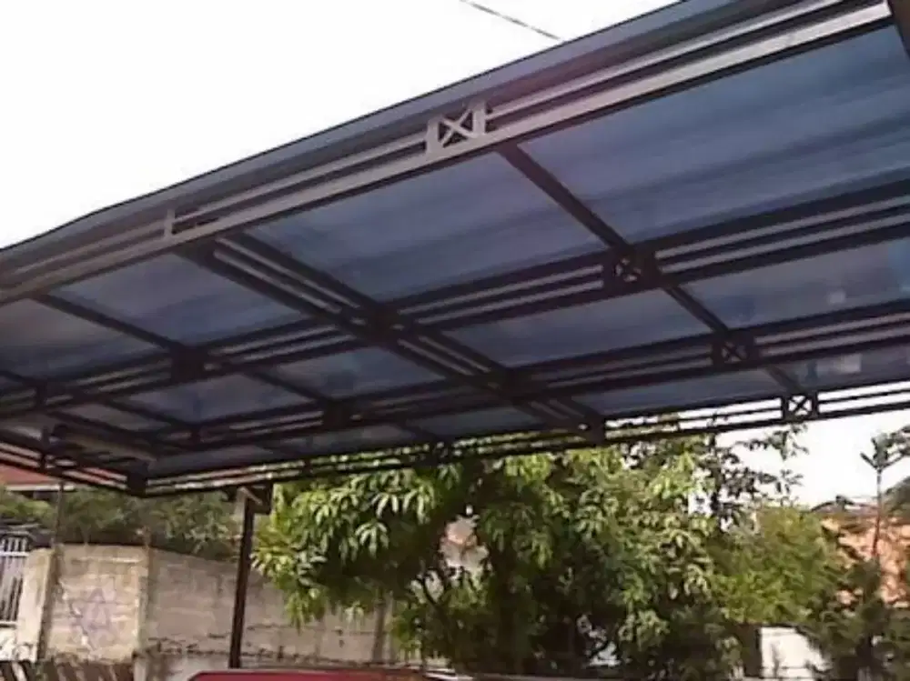 KANOPI kaca dan pollycarbonat