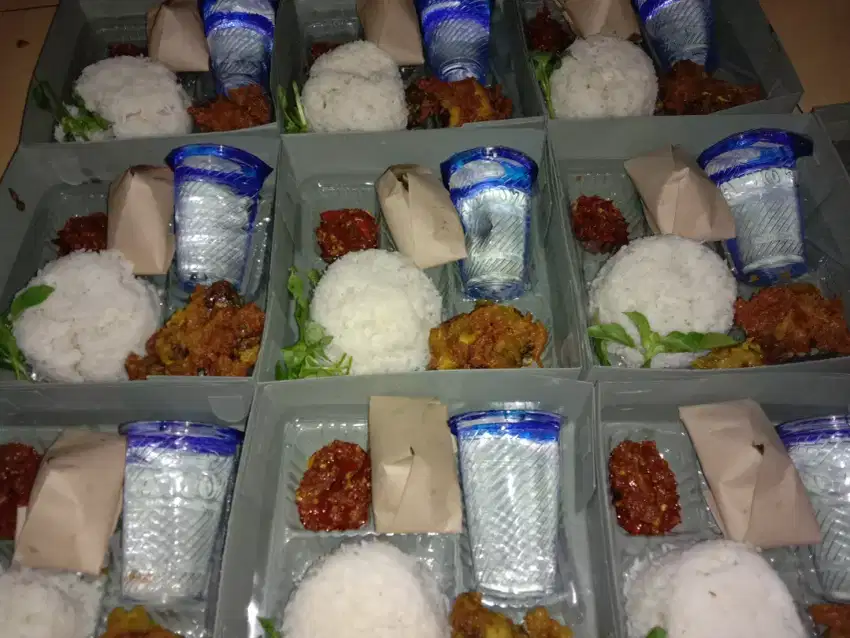 Nasi kotak ayam penyet