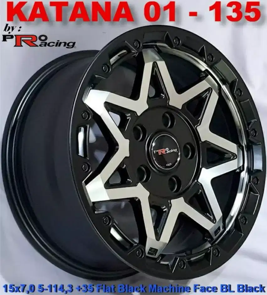 Velg katana r15 5x114 lbr7 et35