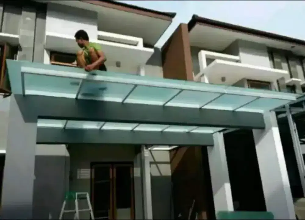 Canopy Kaca tebal 8mili..untuk garasi,  taman,  dapur