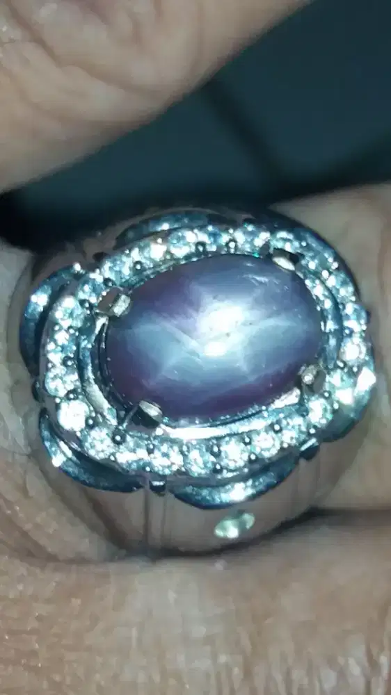 Jual Batu Cincin Permata Red PURPLE Ruby STAR Good Looking
