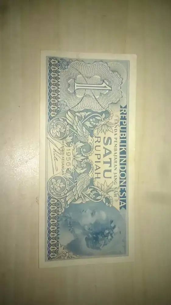 Dijual uang kertas Indonesia tahun 1956, satu rupiah