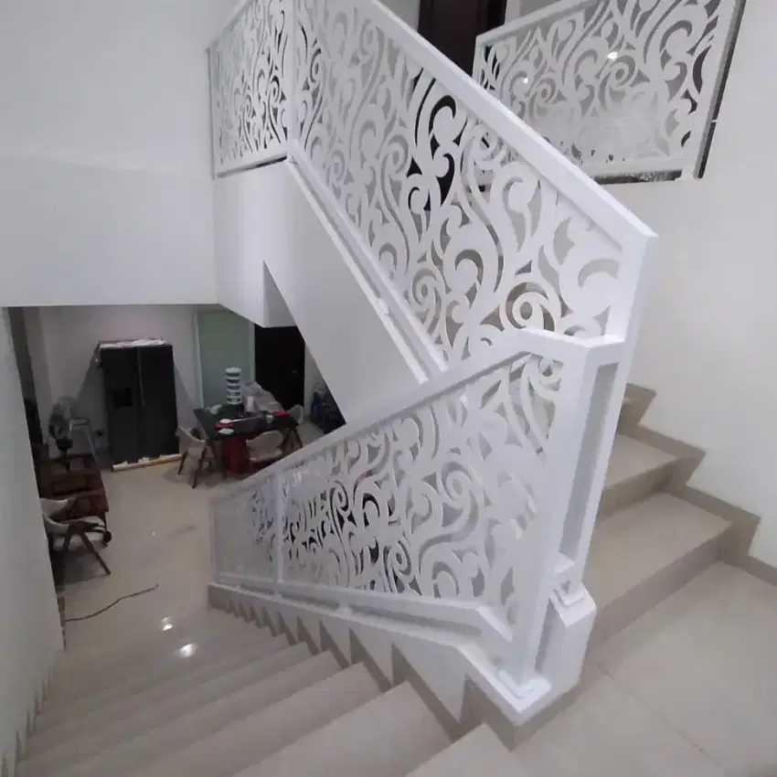 Railing balkon - railing tangga - railing pagar laser cutting metal