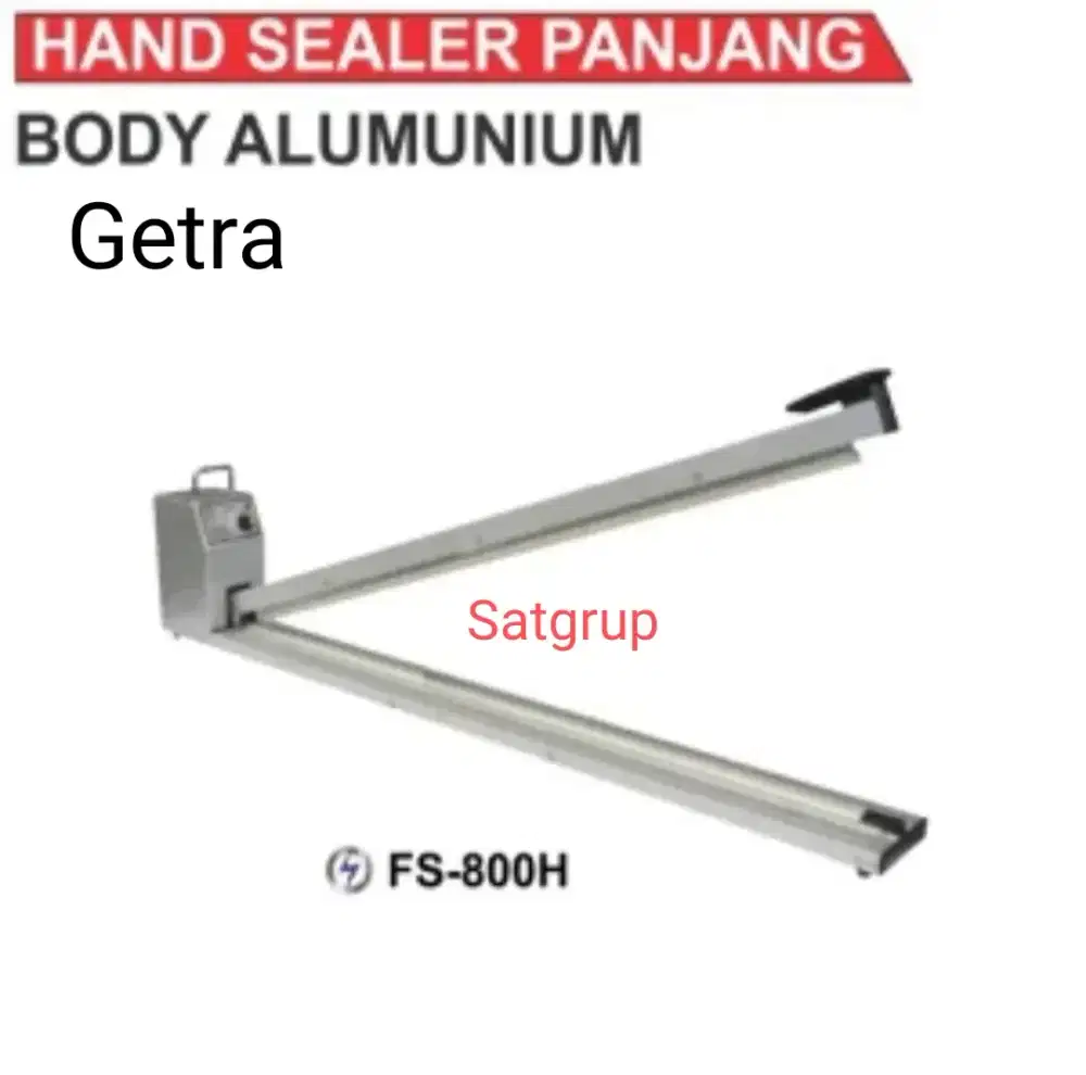 Mesin FS-800 getra hand impulse sealer panjang press penyegel plastik