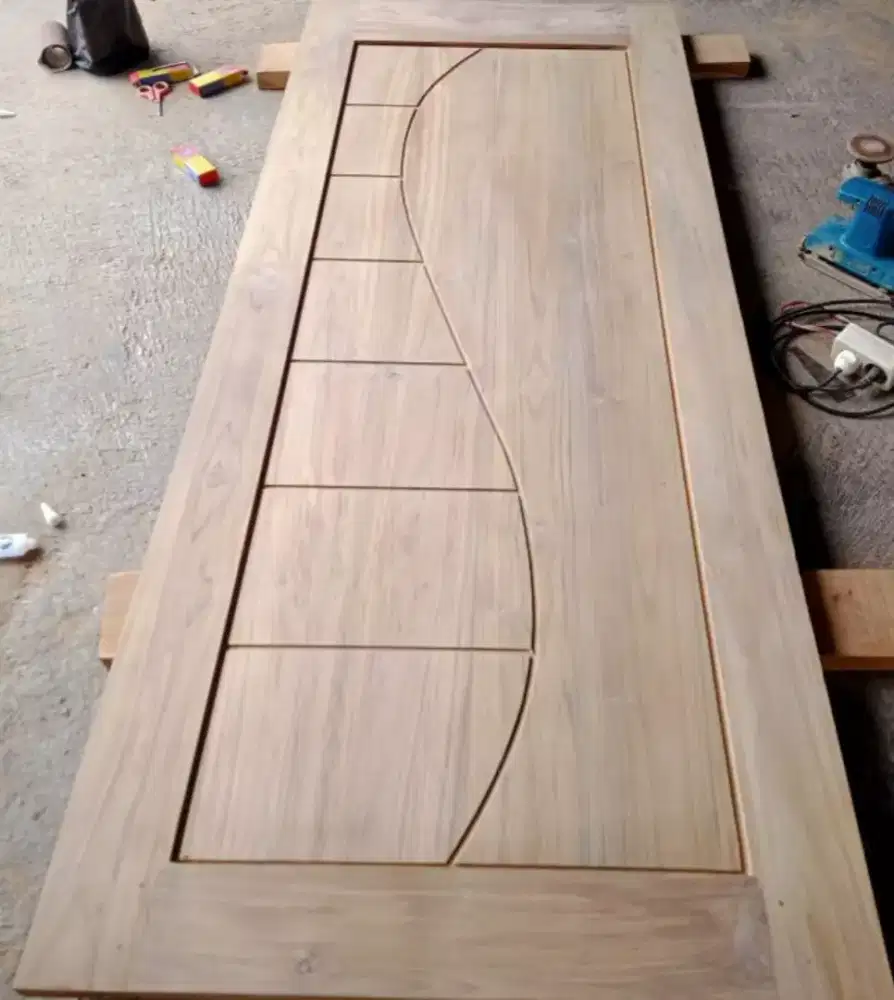 Pintu kayu jati. Asli..