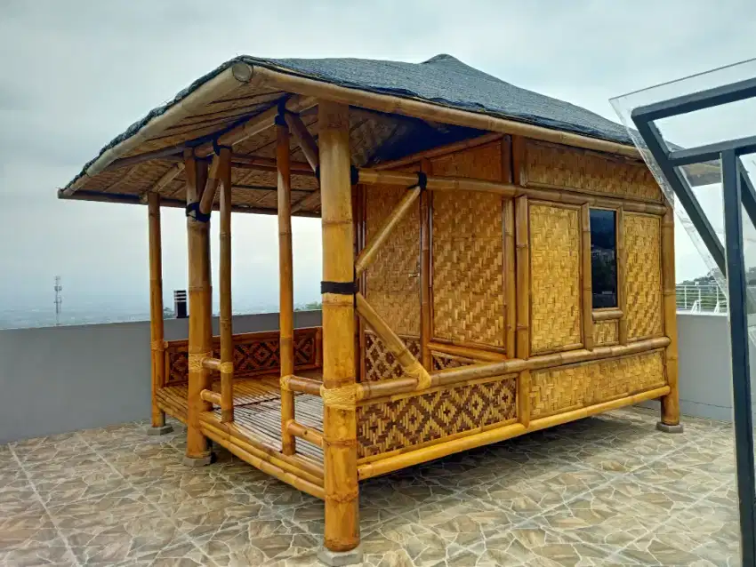 Rumah bambu, gazebo bambu