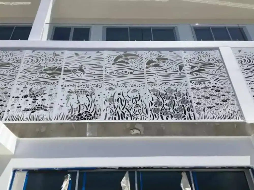 Best Seller FASADE SUNSHADE LASER CUTTING METAL