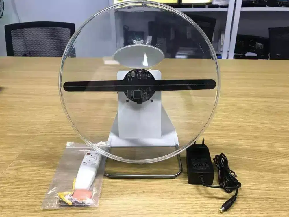 Led fan holowgram 3D use battrey