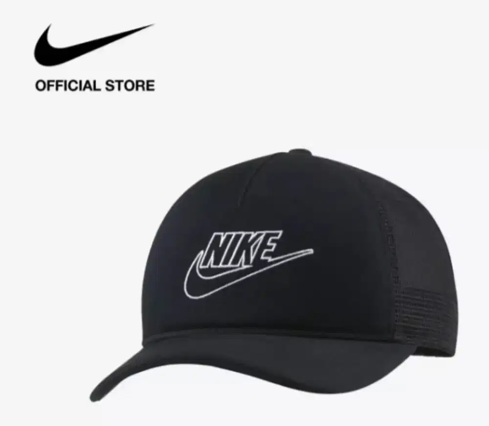 Topi NIKE Sportswear Classic 99 Trucker Cap - Black (DC3984-010)