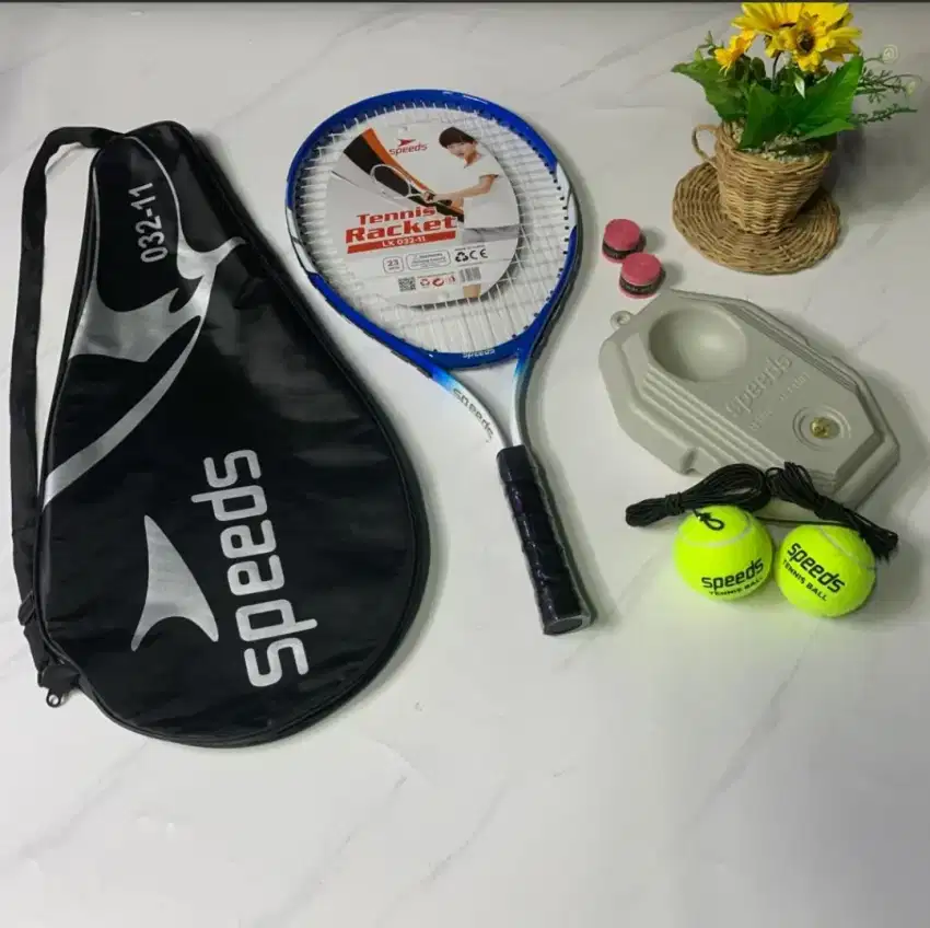 Raket Tenis LX032-11 (Blue) + Trainer Set LX032-3 Speed