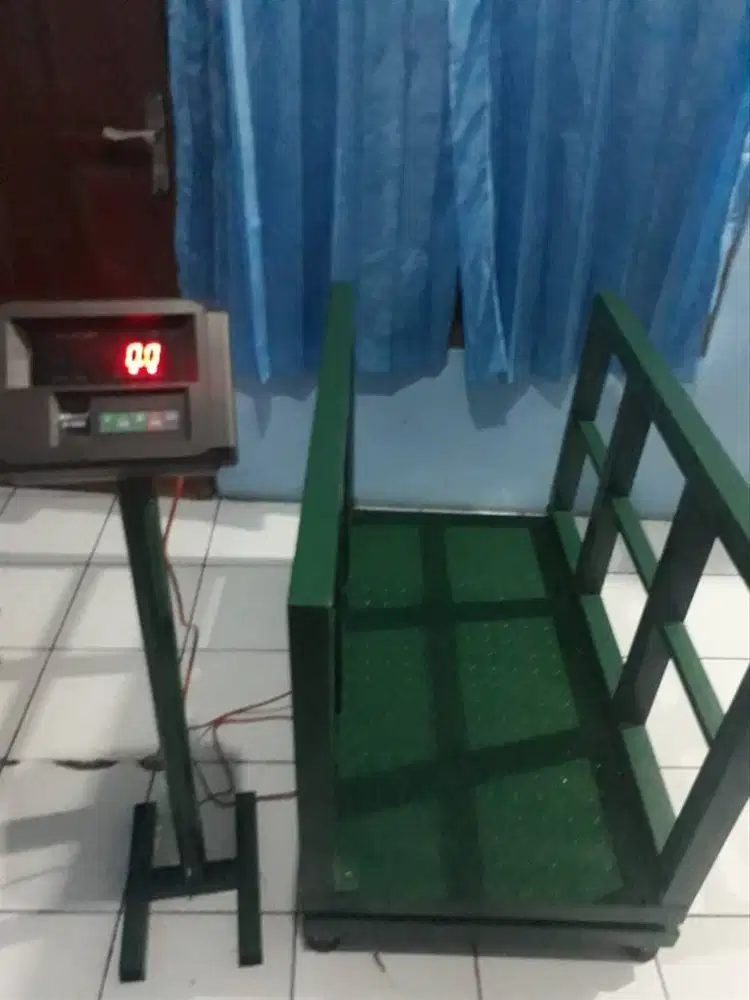 Timbangan hewan domba plus krangkeng simpel kapasitas 500KG