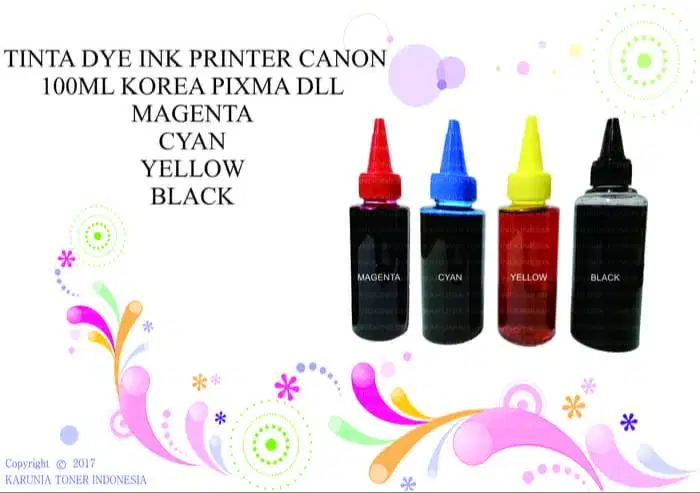 TINTA DYE INK PRINTER CANON 100ML KOREA PIXMA DLL