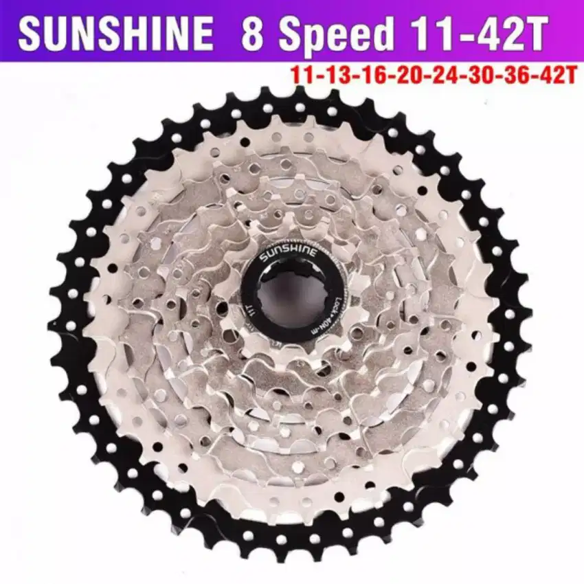 Gear Sproket 8 Speed 11-42T Cassete == SIAP NANJAK / Naik Gunung