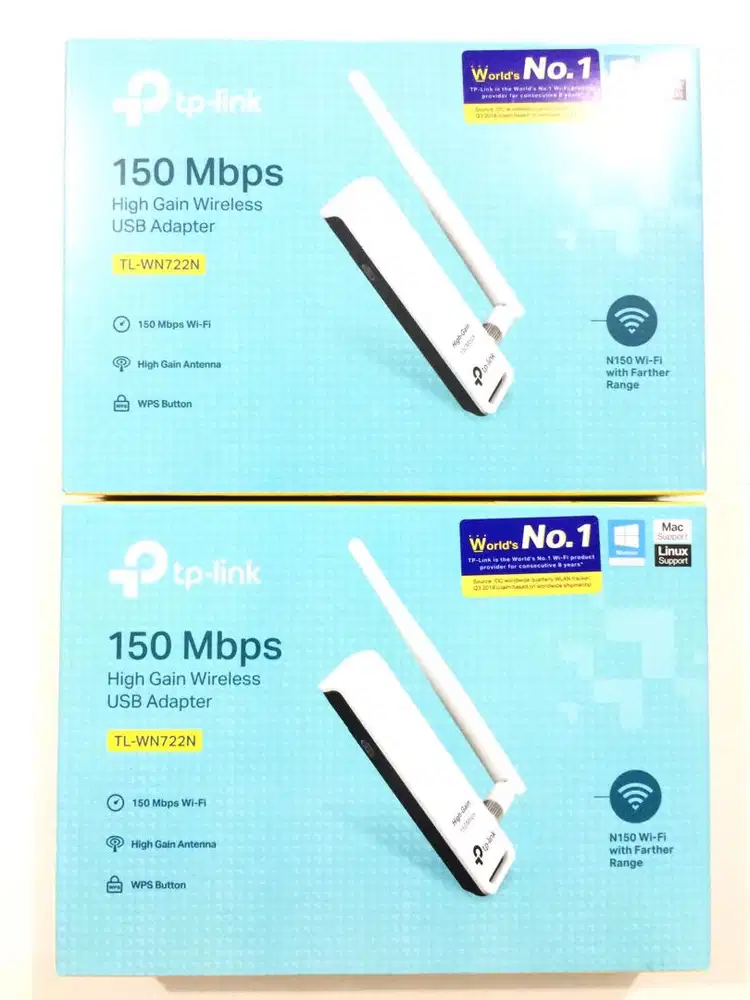 N E W  TPlink TL-WN722N 150Mbps High Gain Wireless USB WIFI Adapter