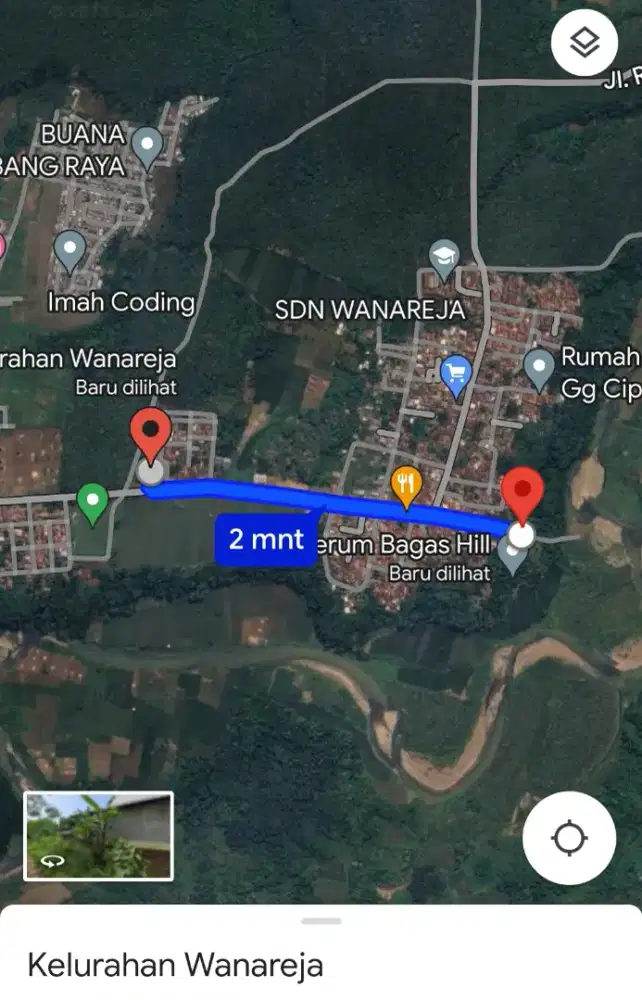 Dijual Tanah Kebun, luas 2250 M2, SHM. Milik sendiri, Hrg negotiable.