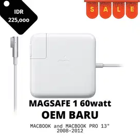 Charger Macbook Pro 13in 2008-2012 Magsafe 1 60 Watt OEM